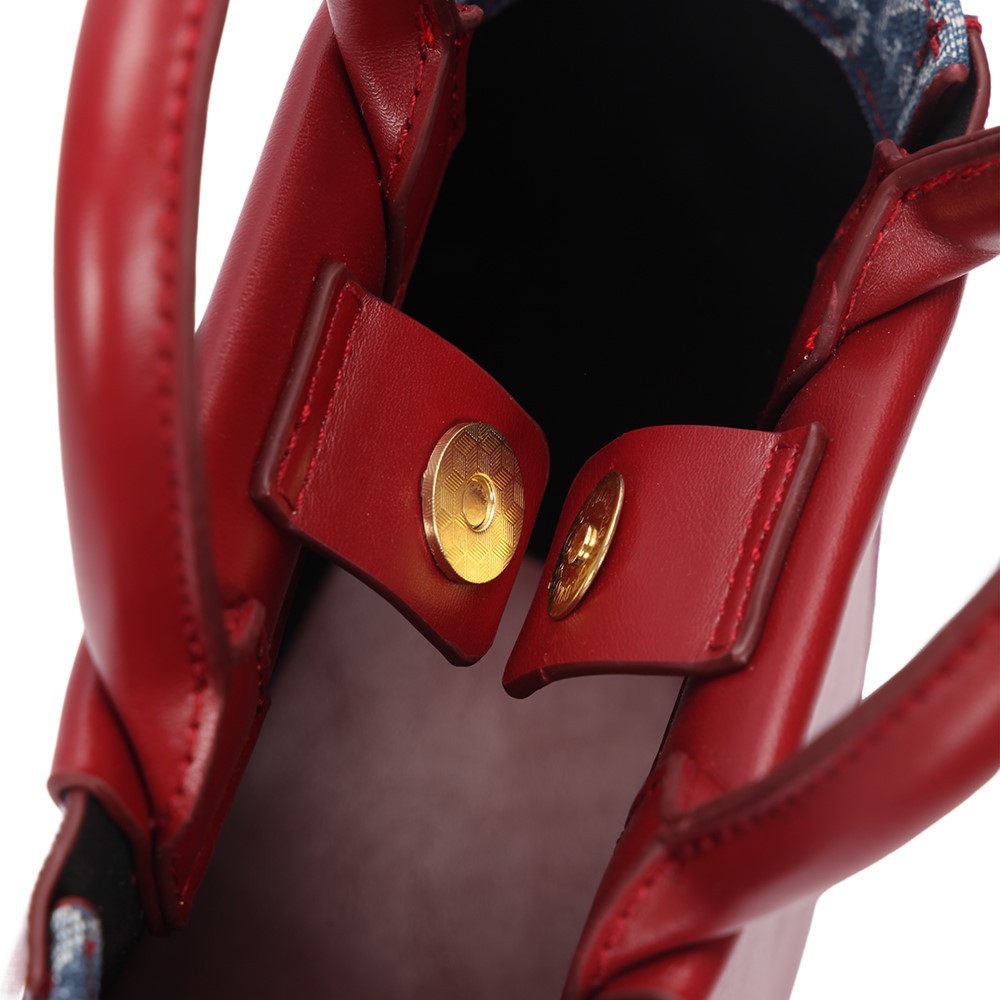 the monogram denim large tote the monogram denim large tote