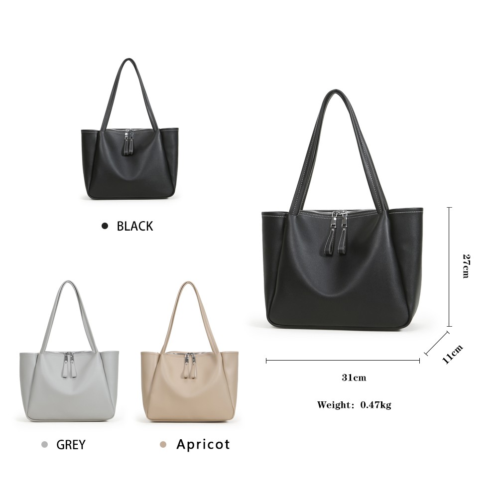 Pu women tote shopping handbags color